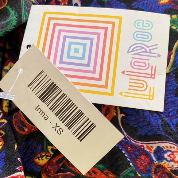 LuLaRoe “IRMA” HIGH-LOW TUNIC OVERSIZED TOP SIZE EXTRA SMALL 🌟NWT🌟 - Picture 8 of 11